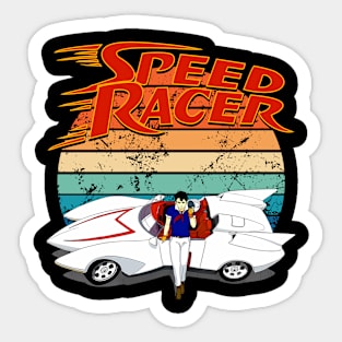 Retro Speed Racer Go! Sticker